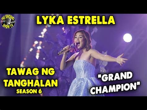 lyka estrella|tawag ng tanghalan season 6.